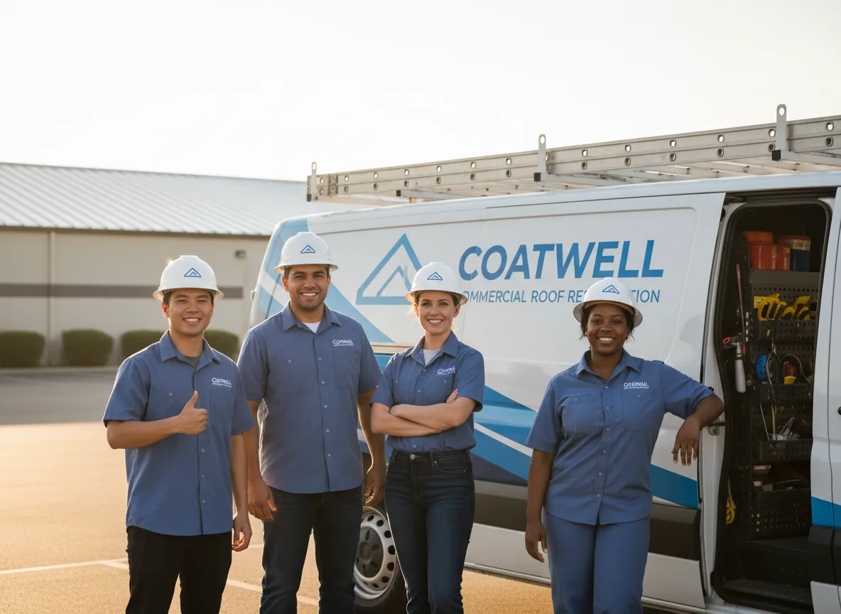 Commercial roof coating company in Fate, TX